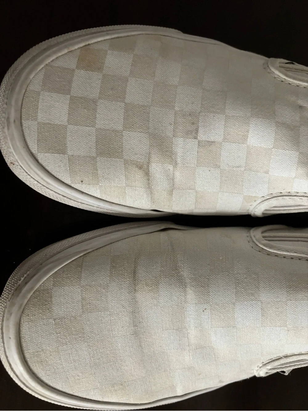 Vans White Checkerboard Slip-on women’s 8.5/ men’s 7